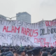 Situasi Demo di Bundaran HI Ricuh, Massa Masih Bertahan hingga Petang