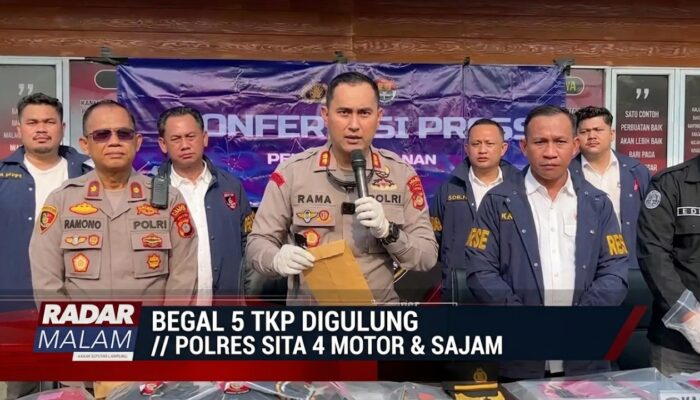Polres Way Kanan Tangkap 2 Pelaku Begal yang Beraksi di  5 TKP