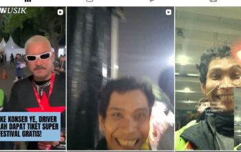 Viral ‘Babang Gojek’ Dibelikan Tiket VIP Nonton Konser Kanye West