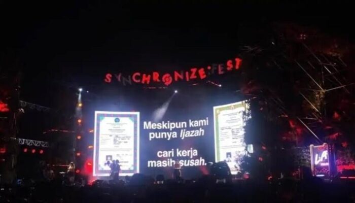 Aksi Panggung The Jansen di Synchronize Fest 2026: Pamer Ijazah hingga Visual Karhutla